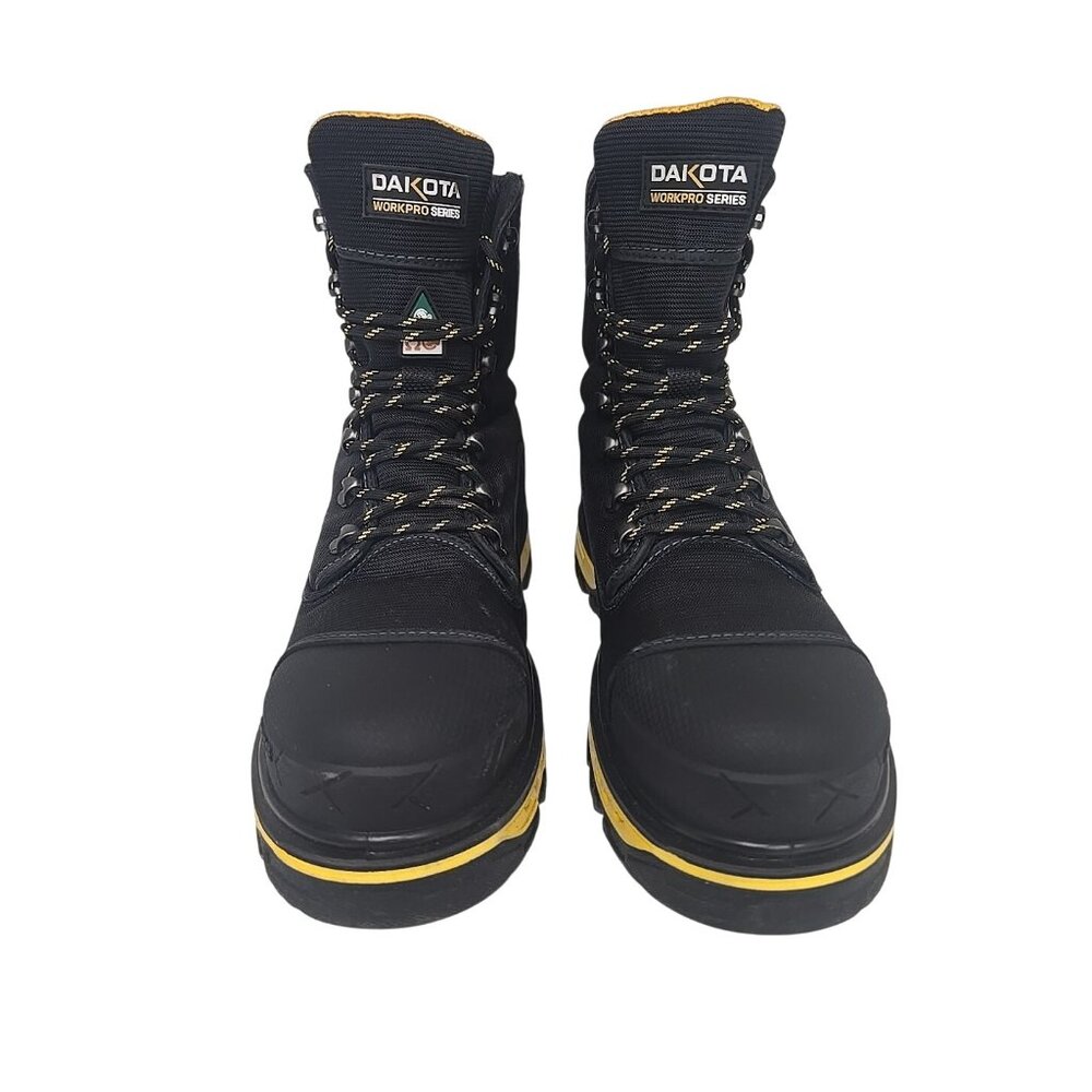 Dakota Men's Comp Toe Comp Plate 8560 Ballistic Nylon WP Work Boots Black 11M - Picture 7 of 8